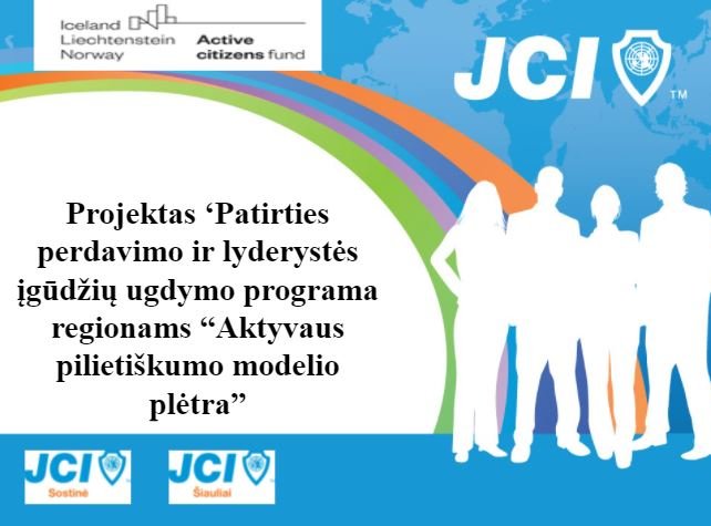 JCI Sostinė įgyvendina lyderystės projektą kartu su JCI Šiauliai